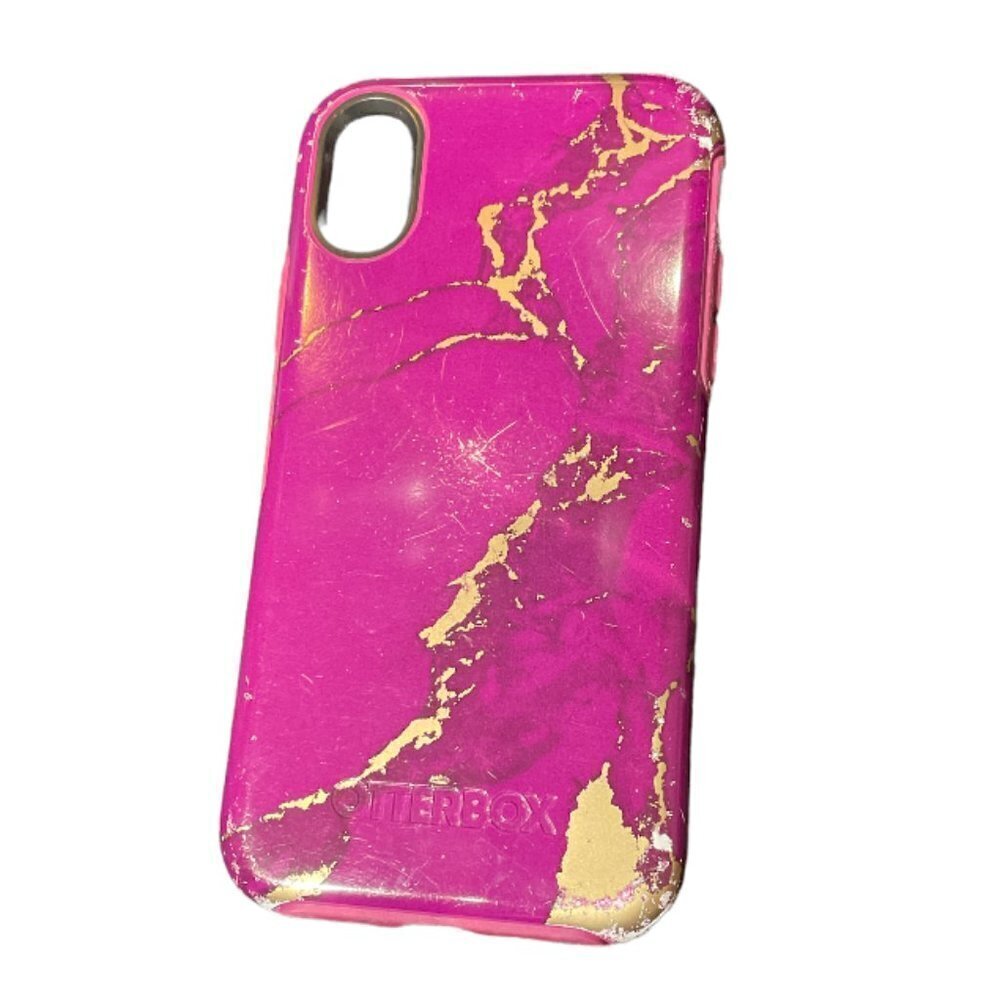 OtterBox Symmetry Sleek Protection Case for Apple iPhone X - Purple Marble - Picture 4 of 5
